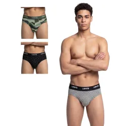Levis 021 Brief for Men | Cotton Stretch Fabric | Printed Men’s Underwear
