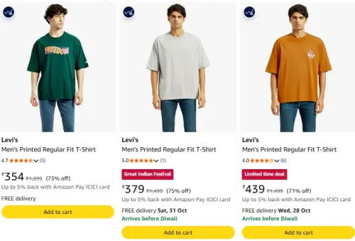 Image of Levi's Amazon Brand - Symbol Men's Color Block Active Regular Fit Sports T-Shirt