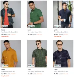 Levis Brand Mens Shirts @ Flat 75% Discount