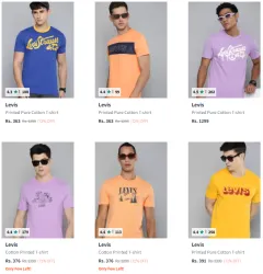Levis Brand Mens T-shirts @ Flat 72% Discount