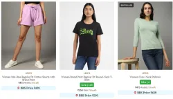 Levis Brand Womens Clothing @ Flat 75% Discount