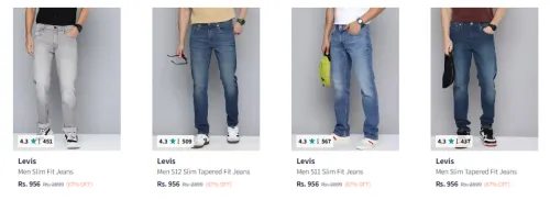 Image of Levis Men Jeans Minimum 60% Discount