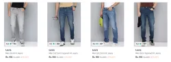 Levis Men Jeans Minimum 60% Discount