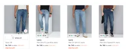 Levis Men Jeans up to 75% Discount
