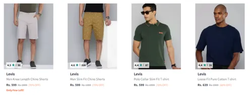 Image of Levis Men's Clothing upto 70% Discount