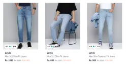 Levis Mens Jeans At 70% off
