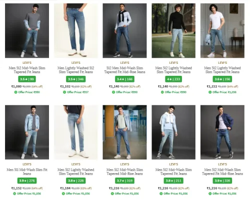Image of Levis Men's Jeans up to 70% Discount