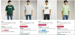 Levis Mens Clothing at minimum 75% Discount