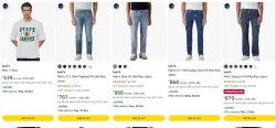 Levis Mens Fashion upto 75% Discount
