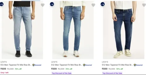 Image of LEVI'S Men's Jeans at minimum 70% Discount