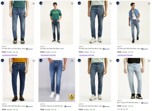 Image of LEVI'S Men's Jeans at minimum 70% Discount