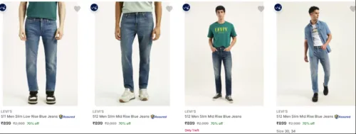 Image of LEVI'S Men's Jeans at minimum 70% Discount