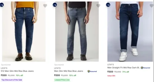 Image of LEVI'S Men's Jeans at minimum 71% Discount