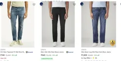 LEVIS Mens Jeans at minimum 75% Discount