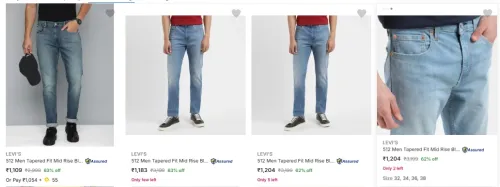 Image of Levis Men's Jeans upto 60% discount 