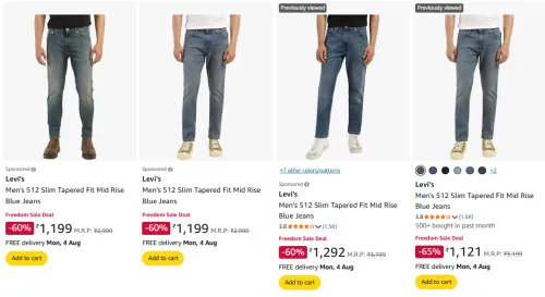 Image of Levi's Men's Jeans upto 65% Discount