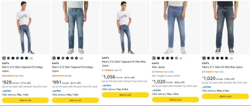 Image of Levi's Men's Jeans up to 71% Discount