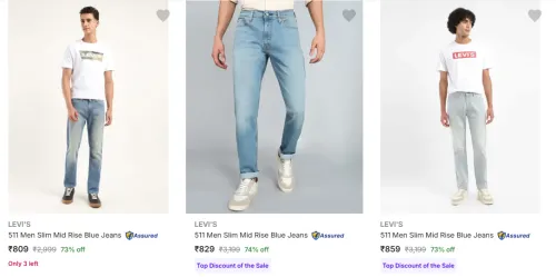 Image of Levi'S Men's Jeans upto 74% Discount