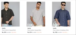 Levis Mens shirts up to 75% Discount