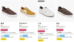 Levis Mens Sneakers at minimum 61% Discount