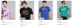 Levis Mens T-Shirt at Starts @₹279 