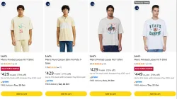 Levis Mens T-shirt at minimum 75% Discount