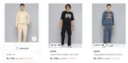  Levis Printed Pure Cotton Co-Ords Upto 75% Discount