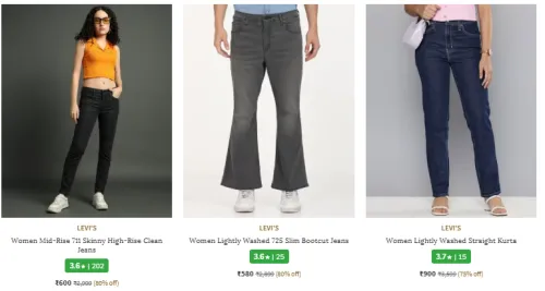 Image of Levis Women's Jeans @ Upto 80% Discount 