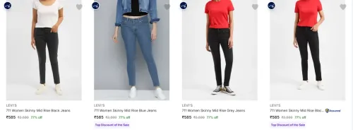 Image of LEVI'S Women's Jeans at minimum 77% Discount