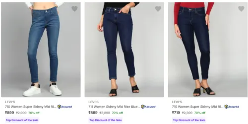 Image of LEVI'S Women's Jeans @ Flat 70% Discount