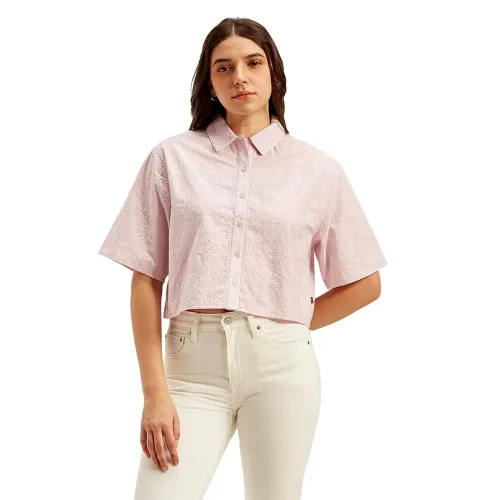 Image of Levi's Women's Textured Spread Collar Shirt