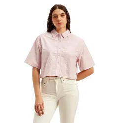 Levis Womens Textured Spread Collar Shirt