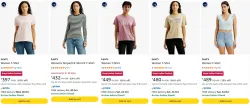 Levis womens T-shirt at minimum 60% Discount