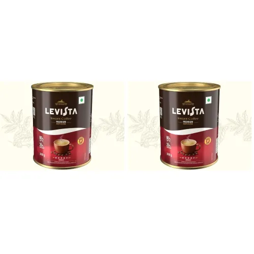 Image of Levista Instant Ground Coffee 200 gm pack of 2