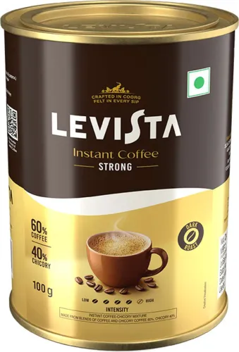Image of Levista Strong Chocory Mix 60:40 Instant Coffee (100 g, Chicory Flavoured)