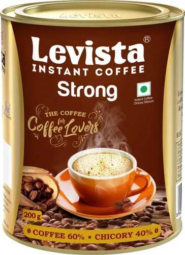 Image of Levista Strong Chocory Mix 60:40 Instant Coffee (200g, Chicory Flavoured)