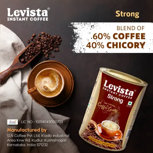 Image of Levista Strong Chocory Mix 60:40 Instant Coffee (200 g, Chicory Flavoured)