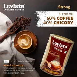 Levista Strong Chocory Mix 60:40 Instant Coffee (200 g, Chicory Flavoured)