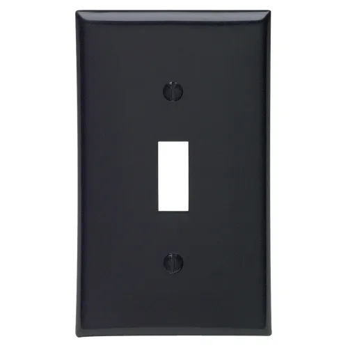 Image of Leviton 1-Gang Toggle Device Switch Wallplate, Standard Size