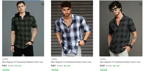 Image of Lewel Casual Shirts Starting @ ₹167