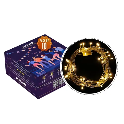 Image of Lexton Led String Light Plug Sourced 11 Meter, 40 High Pixel LED, 8MM Led Bulb, Suitable for Indoor & Outdoor Decoration
