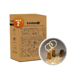 Lexton 20 LED 2 Meter Wine Bottle Cork Lights Copper Wire String Lights 