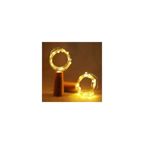 Image of Lexton 20 Led Wine Bottle Cork Copper Wire String Lights