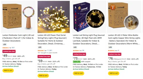 Image of Lexton Decor Lights starting @ ₹49