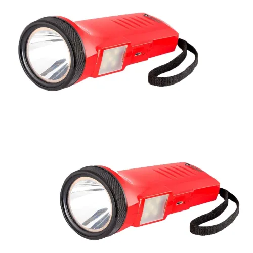 Image of Lexton Duo 2W USB 1200 mAh Torch Light (Pack of 2)