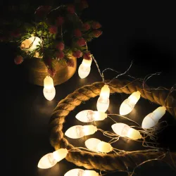 Lexton Fairy 14 Bottle Shape Drop LED String Light | 14 LED, Plug Sourced, 4 Meter Long | Suitable for Diwali, Birthday, Festival, Wedding, Party, Patio, Lawn, Restaurants (Pack of 1, Warm White)
