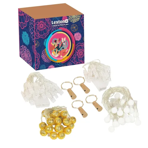 Image of Lexton Lights Combo – Warm White Decor Set