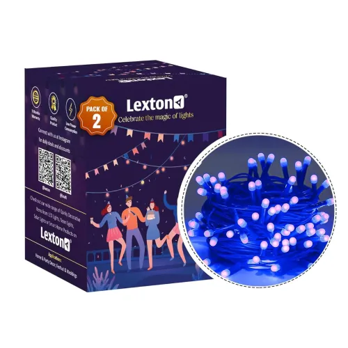 Image of Lexton Lunar Ultra Bright String Light Pack of 2, Blue