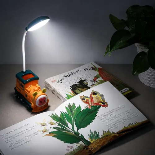 Image of Lexton Train Shaped LED Study Table Lamp for Kids