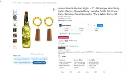 Lexton Wine Bottle Cork Lights – 20 LEDs  Pack of 2